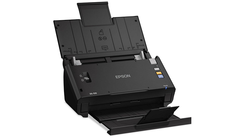 Epson DS-510 document scanner with automatic document feeder.