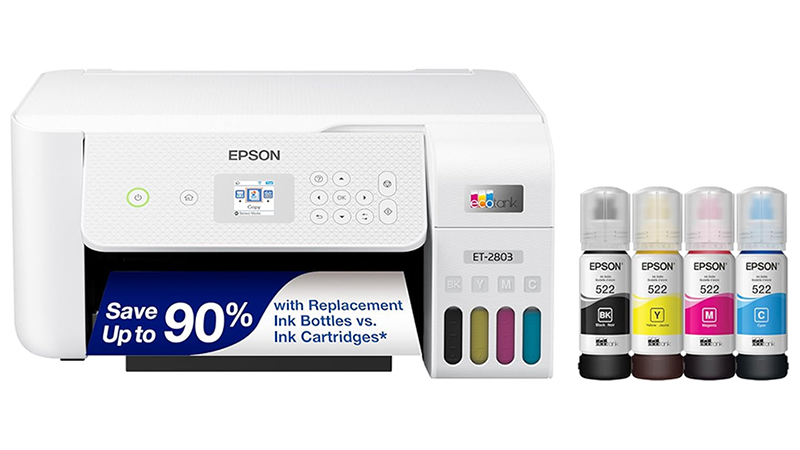 Epson ET-2803 Printer product photo.