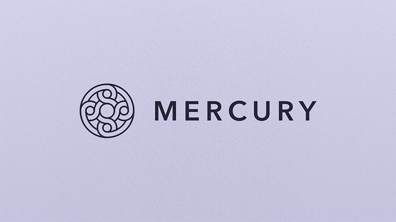 Mercury business banking app or marketing image.