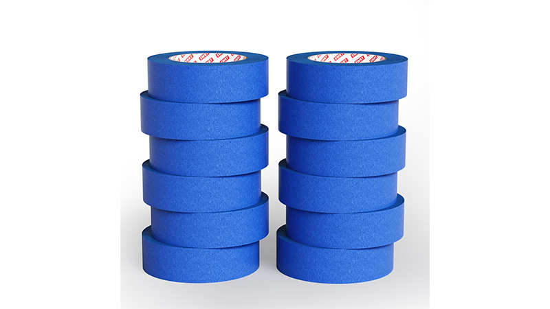 Blue painters tape for sealing team bags and light-duty packaging.