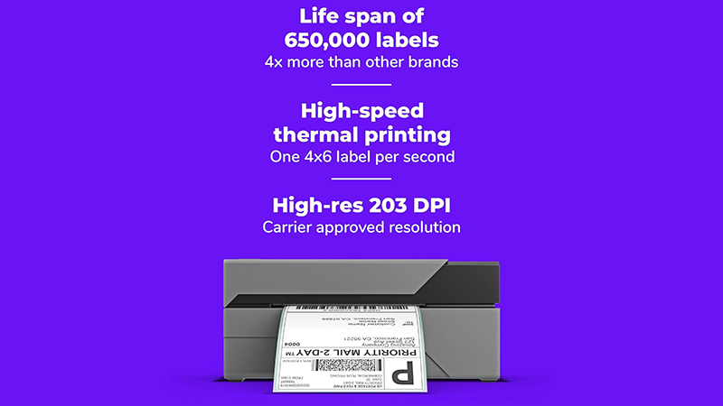 Rollo USB thermal shipping label printer.
